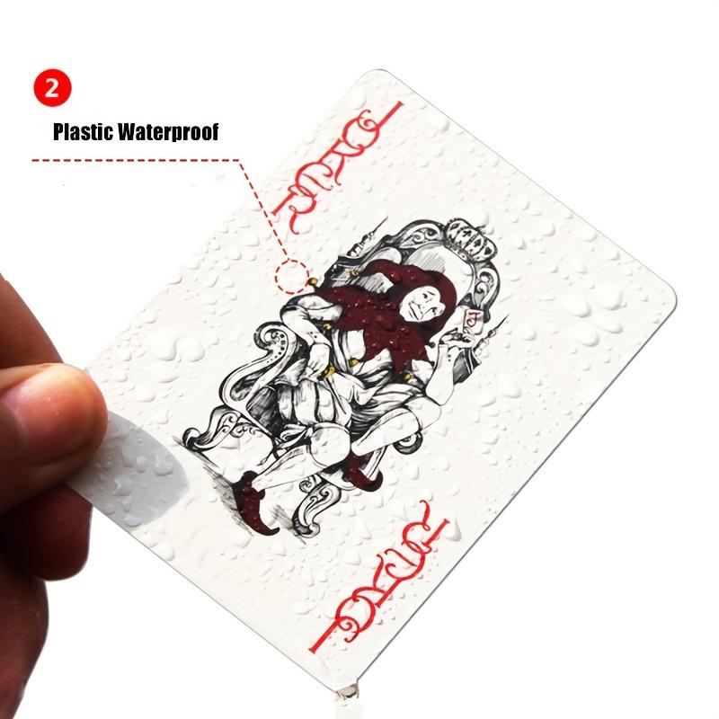 Большие буквы водонепроницаемые игральные карты пластиковая колода с 7 винтажными многогранными игральными костями настольный игровой набор