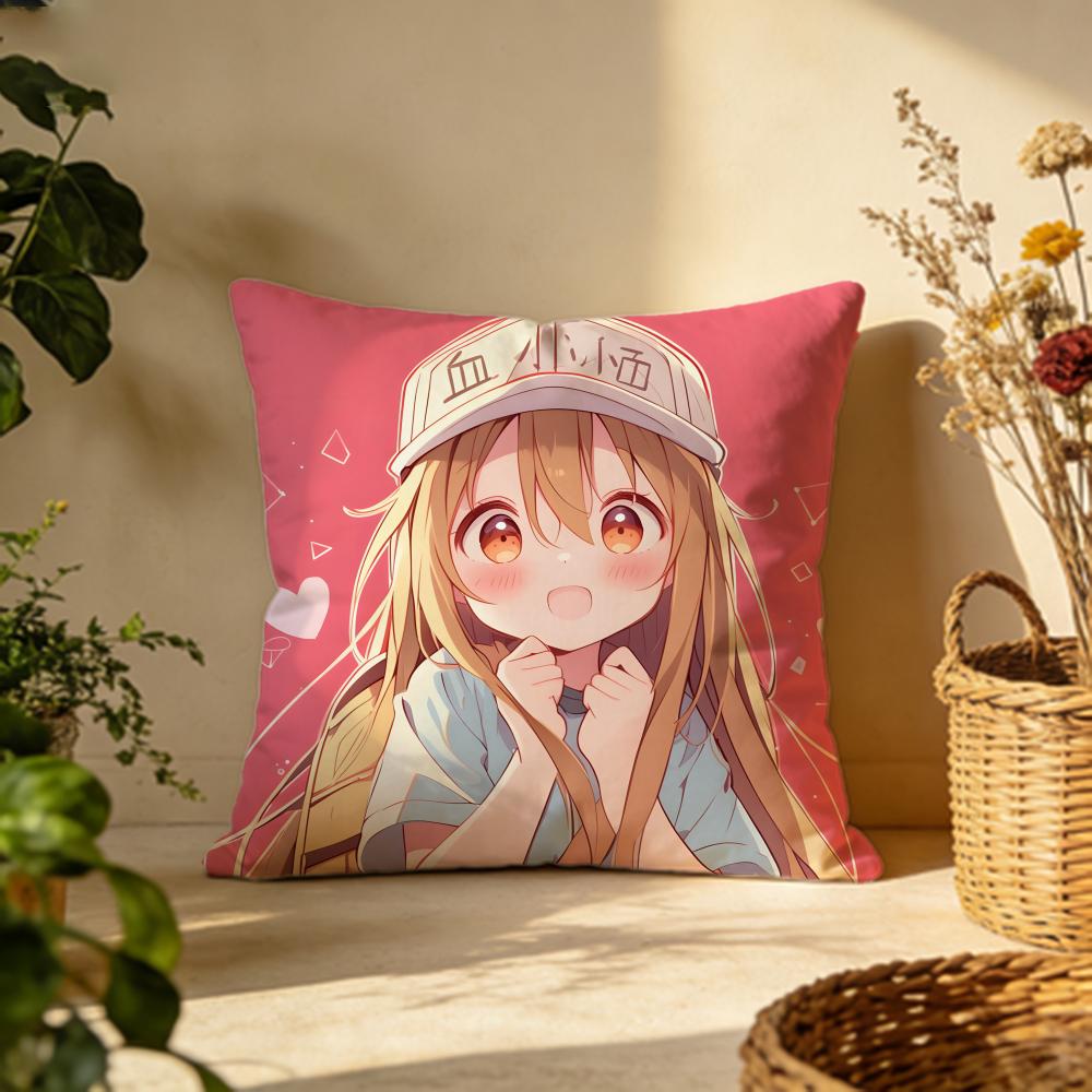 Hot CCells at Workful Cushion Cover Versatile DoubleSided Pillow Case Fit for Sofa Bed Car  Daily Decor