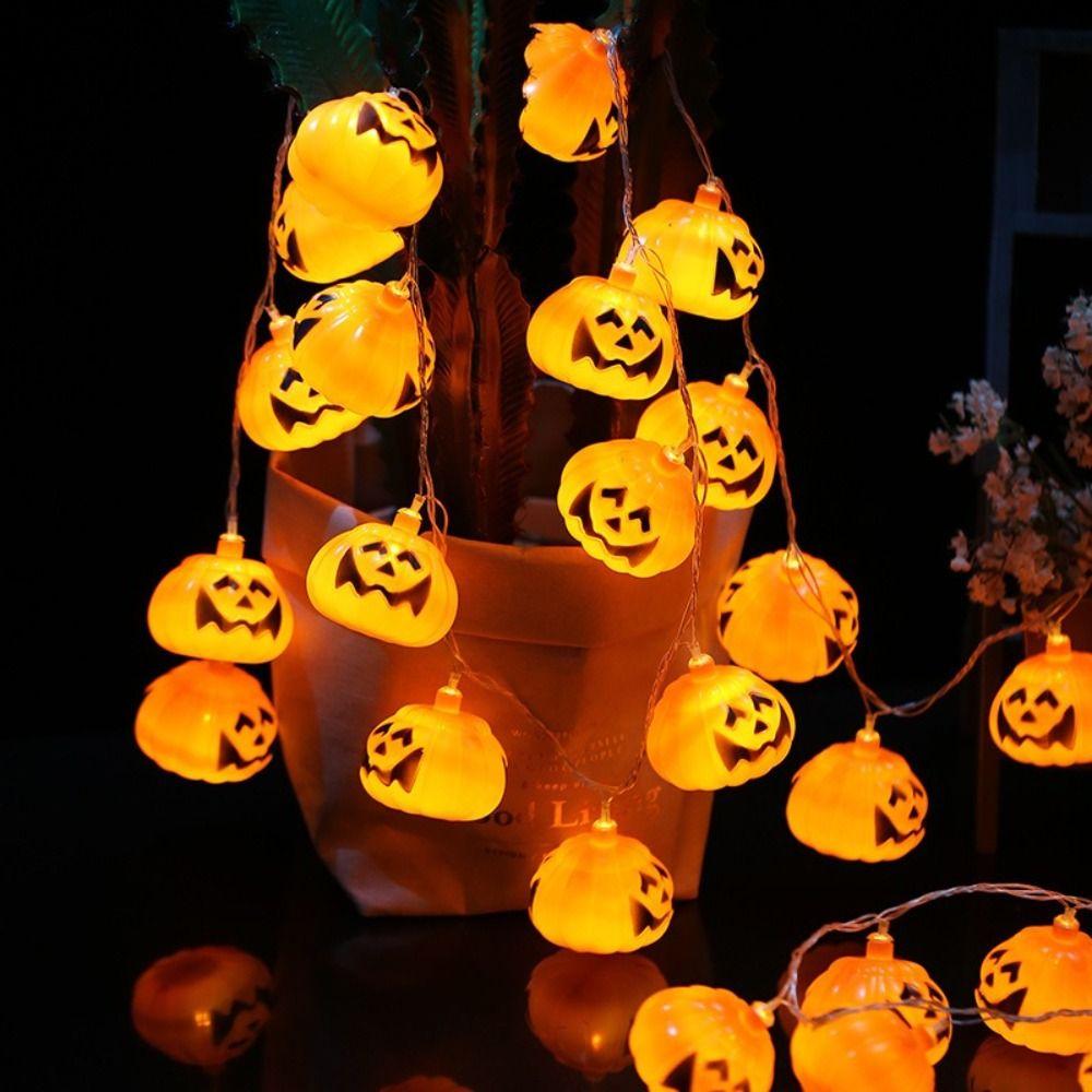 2M/ 3M Pumpkin LED String Lights Waterproof Pumpkin Crystal Lights Porch