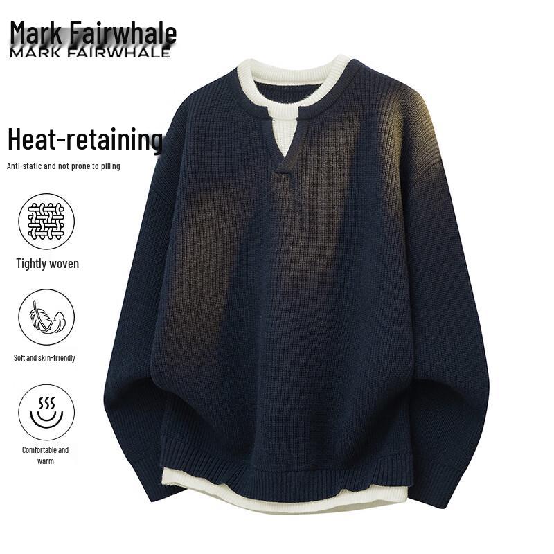 Mark Fairwhale Men's Casual Pullover Knit Sweater