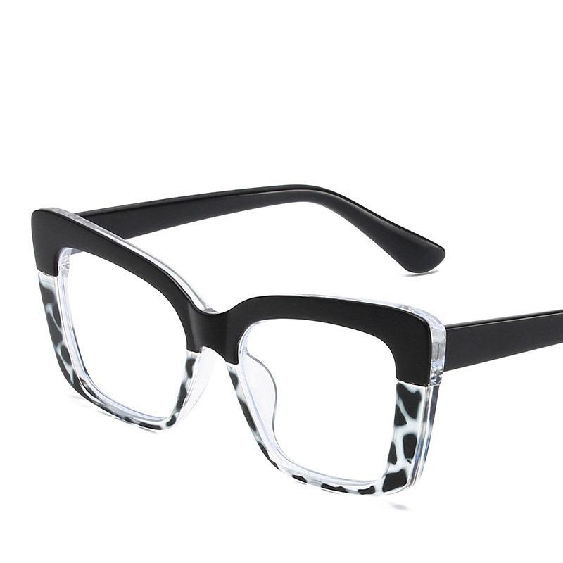 Non-polarized Sunglasses for Women Fashion Retro Cat-eye High-definition Fashionable Anti-blue Light Large Frame Casual Eyewear