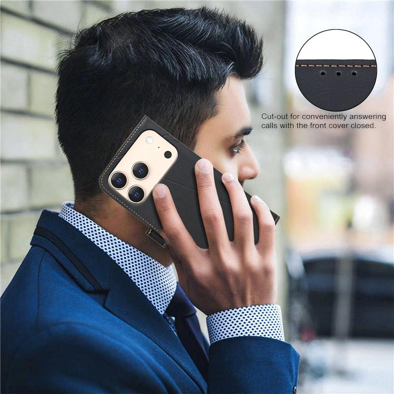 Кошелек с RFID-защитой, откидной чехол для iPhone 17 Air 16E 16 15 14 Plus 13 Pro Max Coque, чехол для телефона, кожаные чехлы, защитные сумки, Funda