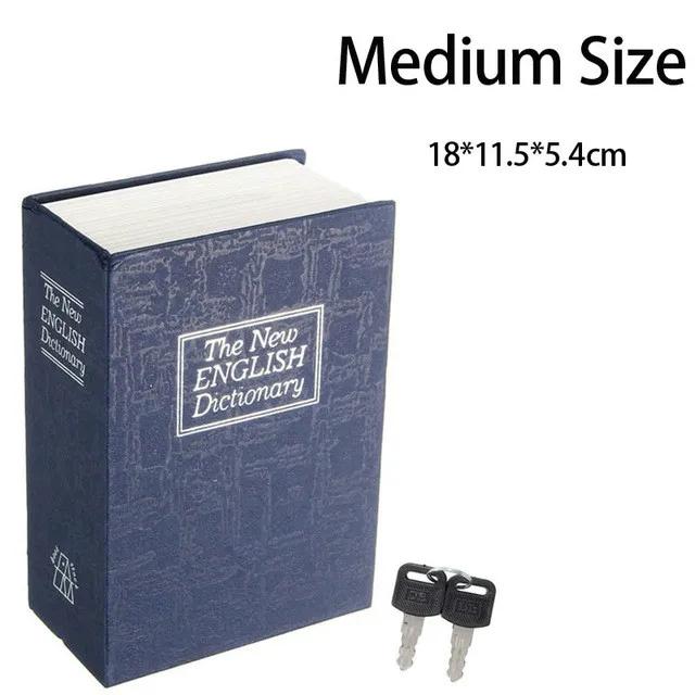 Главная Книжный сейф Ключевой замок Тип Высококачественный секретный книжный скрытый сейф Сейф Металлический стальной имитационный классический книжный ящик для денег Монета-банка