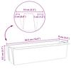 Flower Boxes for Euro Pallets 24 pcs Grey 36 x 13.5 x 9.5 cm