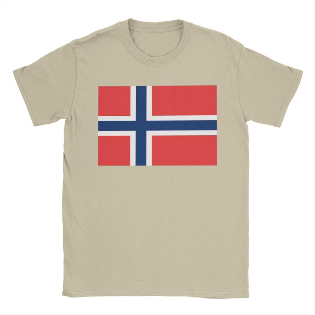 Norway flag Cotton TShirt For Unisex Beach Vintage TShirts ONeck Harajuku Tee Shirt Plus Size Custom DIY Tops