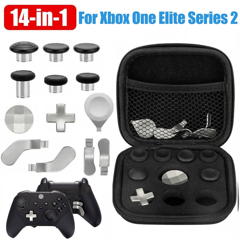 Комплект аксессуаров для контроллера Xbox One Elite Series 2 Металлический D-pad Триггерные лопатки Ремонтный набор Геймпад Накладки на стики