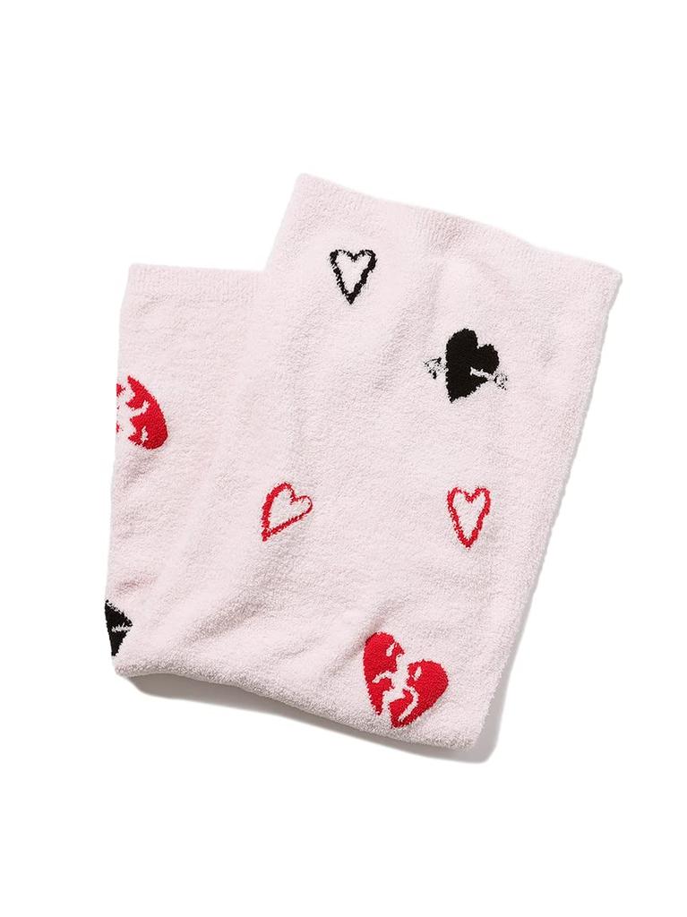 Furfur Baby Moko Heart Print Blanket RWGG215544 Women's Pink F