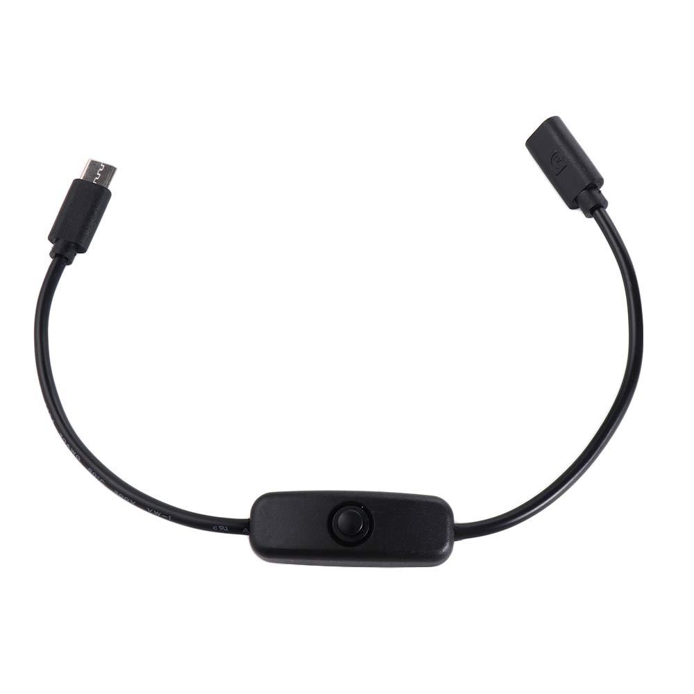 USB-C Male to Female for Raspberry Pi 4 Power Line Power Cord Type C Cable Type C Power Supply