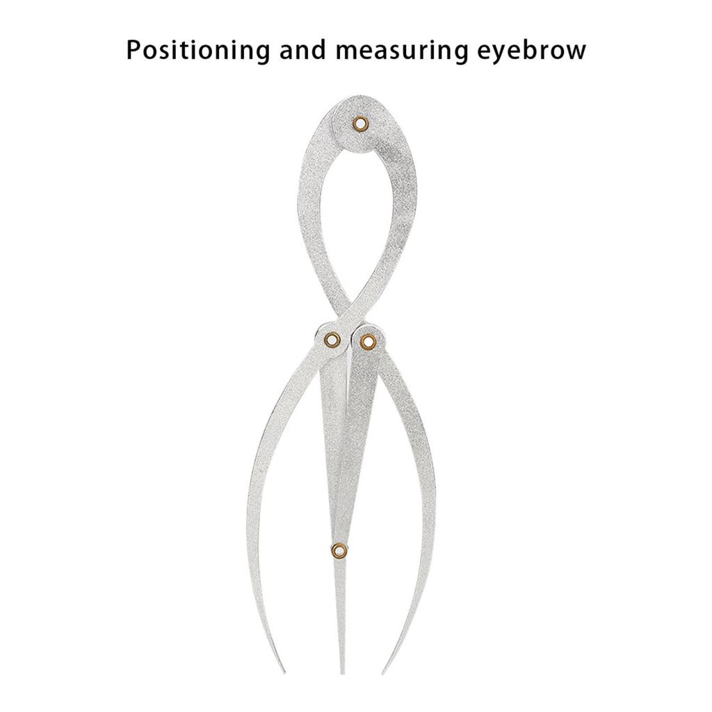 Stainless Steel Scale Eyebrow Positioning Ruler Eyebrow Tattoo Three Points Positioning Balance Ruler