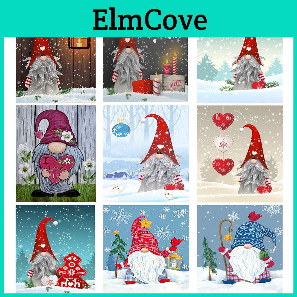 Painting Decorations Christmas Xmas Diamond Dwarf 5d Diy Diamond Art