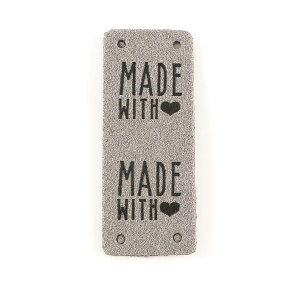 20Pcs Knitting Accessories Embossed Tag Sewing Embellishment Garment Labels Faux Leather Label  Bags