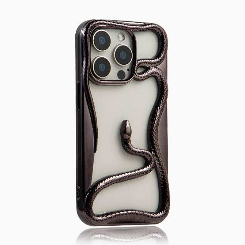 Полый Телефонный Чехол С Покрытием Змея Матовый Для Для Iphone 17 Air 16 1 14 Plus 13 12 11 Pro Max Задняя Крышка С Отводом Тепла