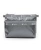 Pouch COSMETIC Gunmetal Gray Shine [LeSportsac] [Official] CLUTCH/7105