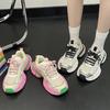 Daddy Shoes Women's  Summer New Mesh Breathable Street Shot Fashion Colorblock Platform Sneaker Women