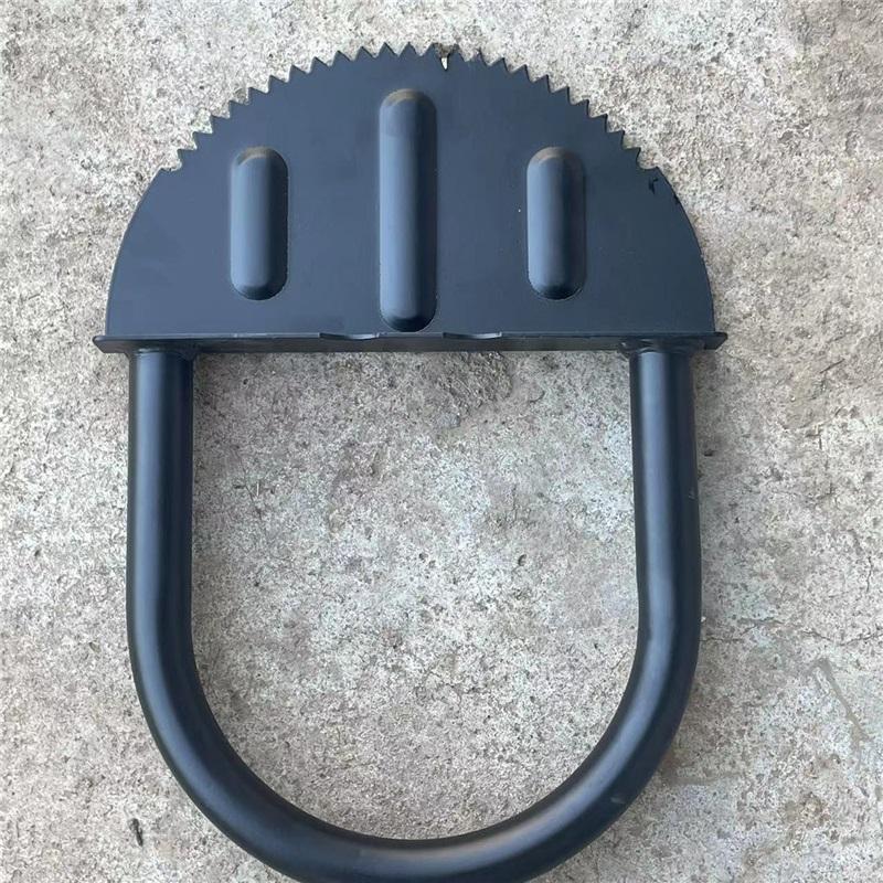 Ручная лопата для обрезки газона с зубчатой ручкой, лопата для обрезки кромок газона в форме полумесяца, ступенчатая лопата для обрезки газона