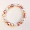 Les Trésors De Lily [R8488] - Pink 'Perla' Pearl Bracelet - 10 Mm