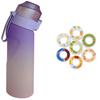 YAYAMIYA Water Bottle, Sports Water Bottle, 650ml, Zero Sugar, Zero Calorie Flavored Water Bottle, Gym Water Bottle, Fitness Water Bottle, Outdoor Use