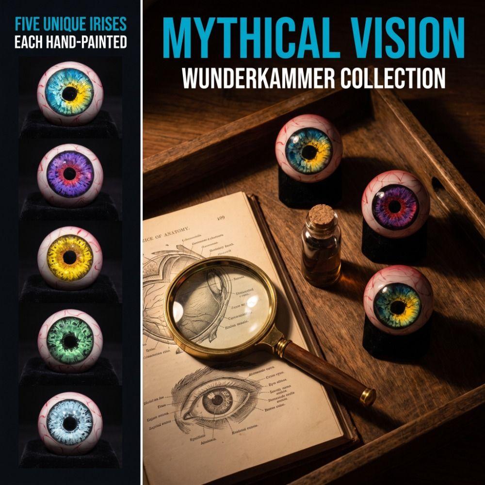 Hyper-Realistic Eyeball Ornament Resin Eyeball Decoration Desktop Decor Figurine Gothic Decor
