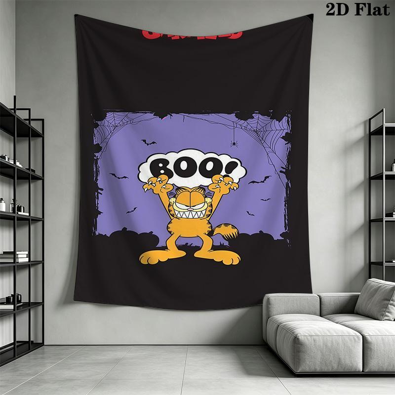Garfield'S Quirky Adventures Unfolded Tapestry Wallmounted Background Cloth Background Wall Hanging Cloth Homestay Soft Decoration Tapestry