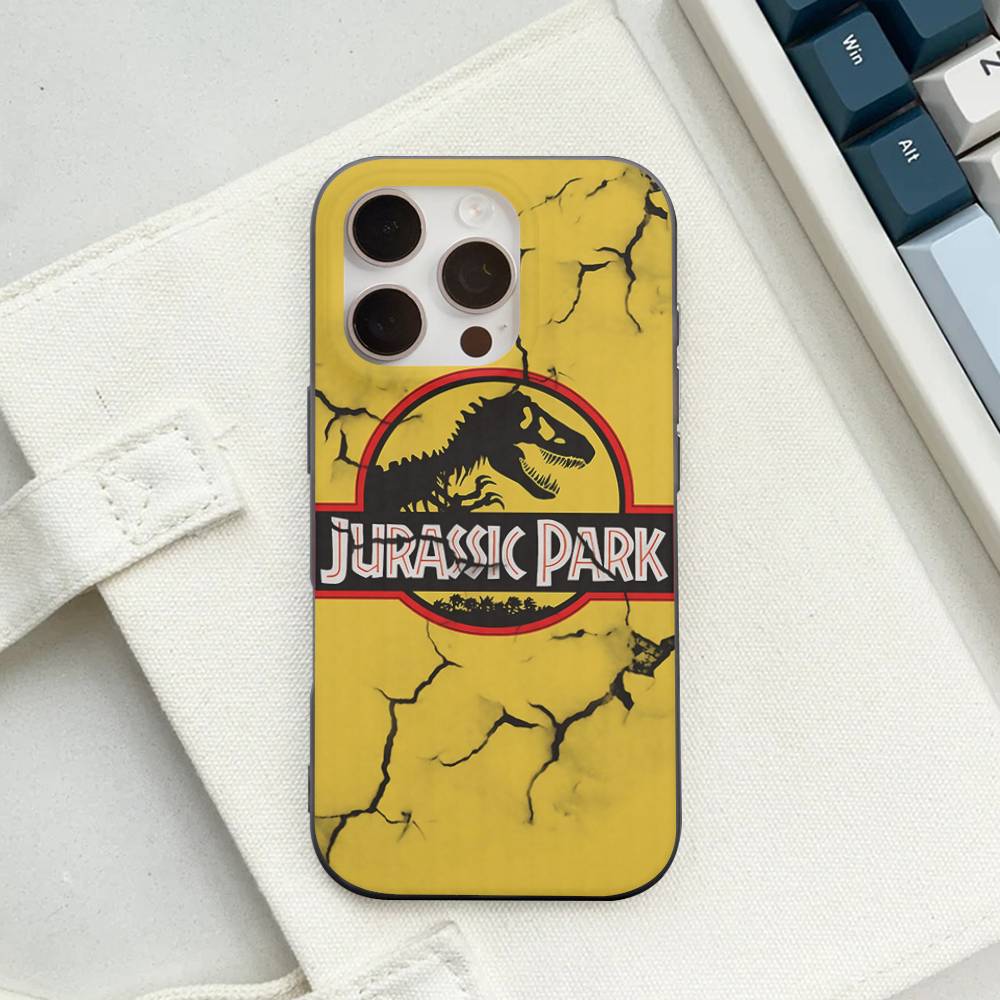 Classic J-JurassicS P-Park Phone Case For IPhone 17 16 15 14 13 12 11 Pro Max Plus Pro Stripe Soft Cover