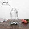 Small French Retro Glass Hydroponic Vase for Home Decor