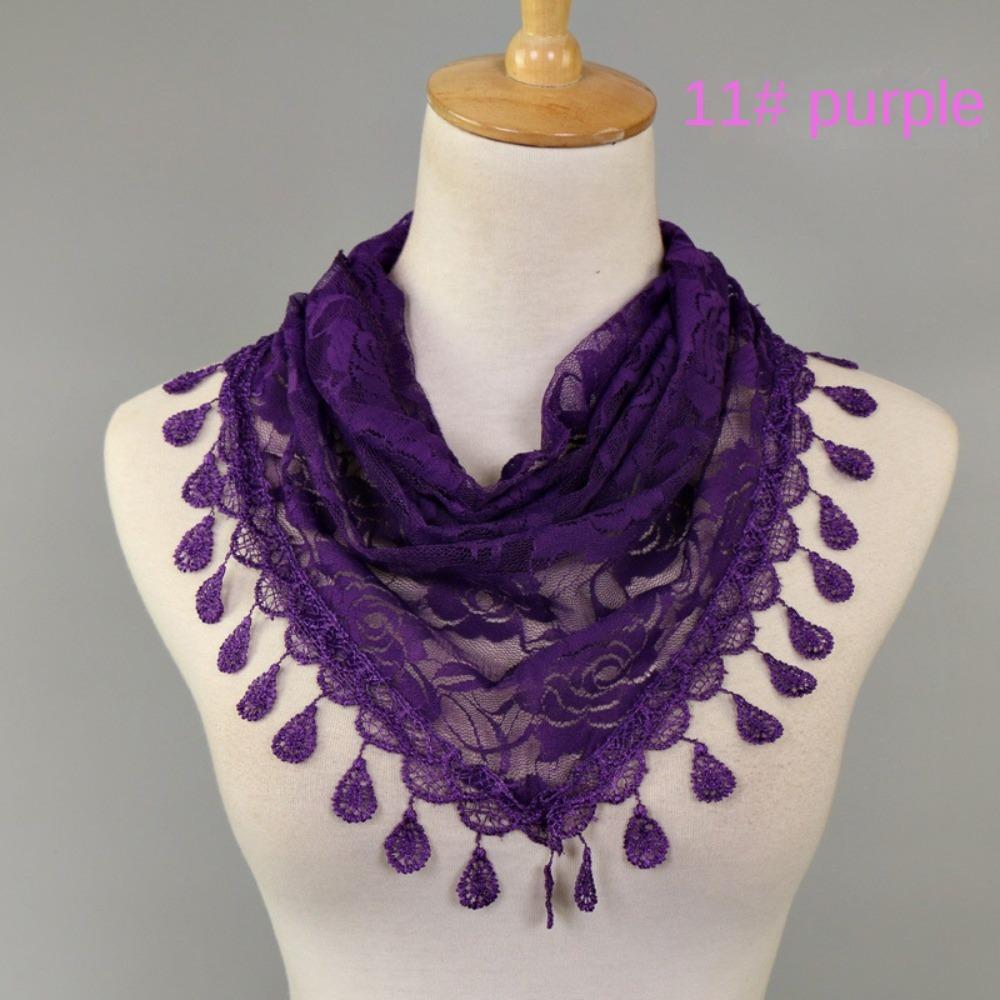 Polyester Triangle Veil Scarf Women Church Prayer Headband Fashion Turban