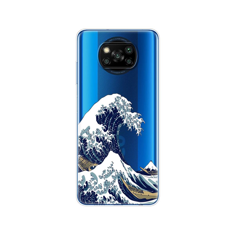 Для Xiaomi Poco X3 NFC силиконовый чехол с мягкой задней панелью для POCO X3 Pro чехол из ТПУ, бампер для Poco X 3 PocoX3 NFC 6,67 дюйма, глобальный чехол для телефона