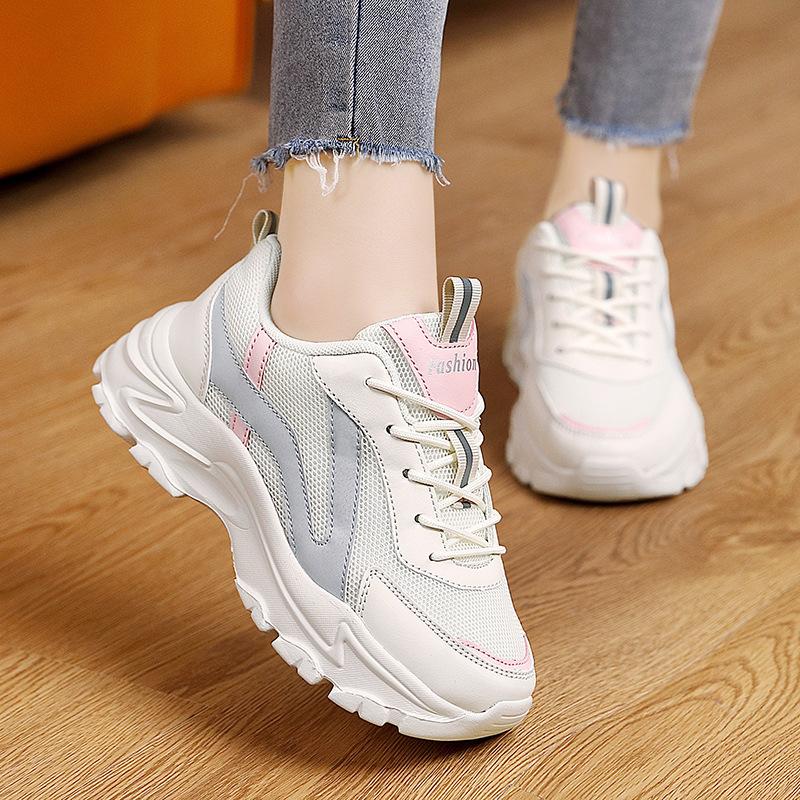 Daddy shoes women's 2026 spring new inner height increase fashion women's shoes women's casual sports shoes women's