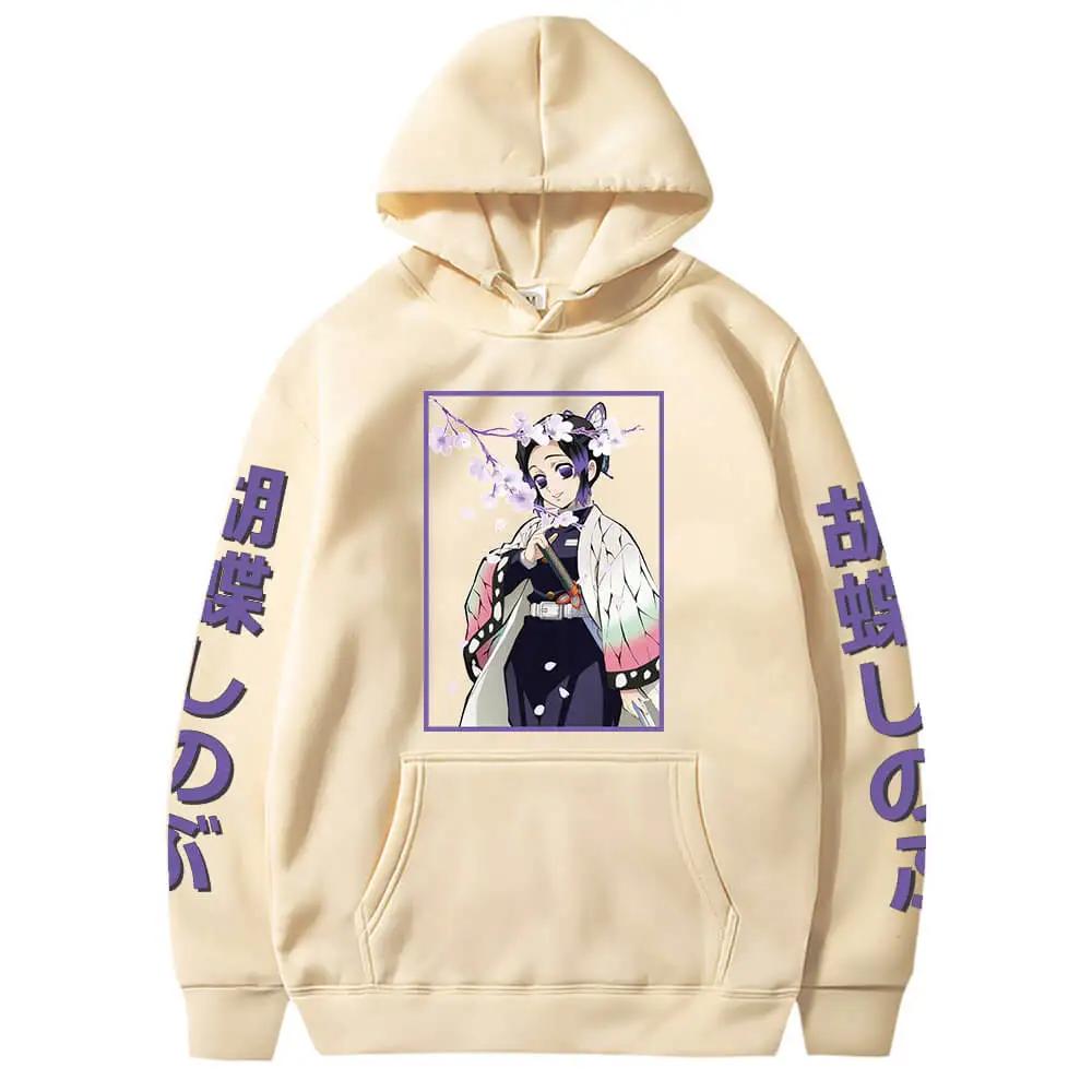 Demon Slayer Kamado Nezuko Oversize Anime Hoodie Hooded Streetwear Hip Hop Men/women Loose Pullover Clothes Sweatshirt Children