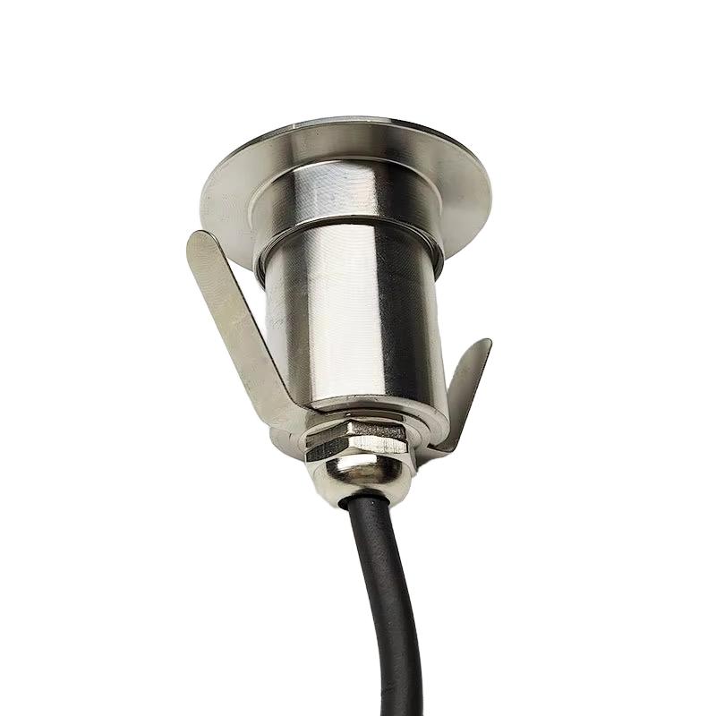 Outdoor IP68 Waterproof Low-voltage Ground Lights for Garden Courtyard Road with Plywood Background Wall Floor Spotlights