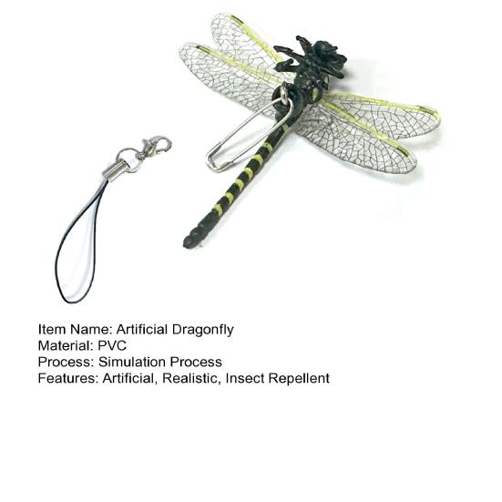 3D Искусственная Стрекоза Средство от Насекомых Уличный Декор Подвесное Украшение Имитация Стрекозы Отпугиватель Мух Спутник для Сада Кемпинга Двора