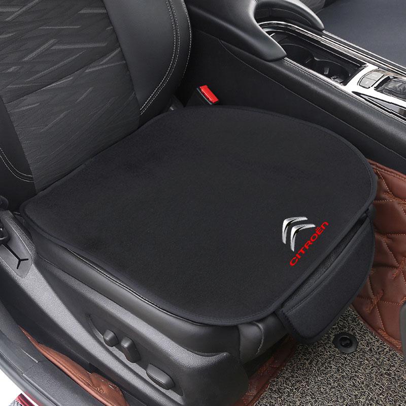 Car Seat Cushion Non-Slip Cover Flannel Velvet Plush for Citroen C3 C4 C5 Aircross C3-XR berlingo jumper saxo ë-C3 c5 Accessory aik256