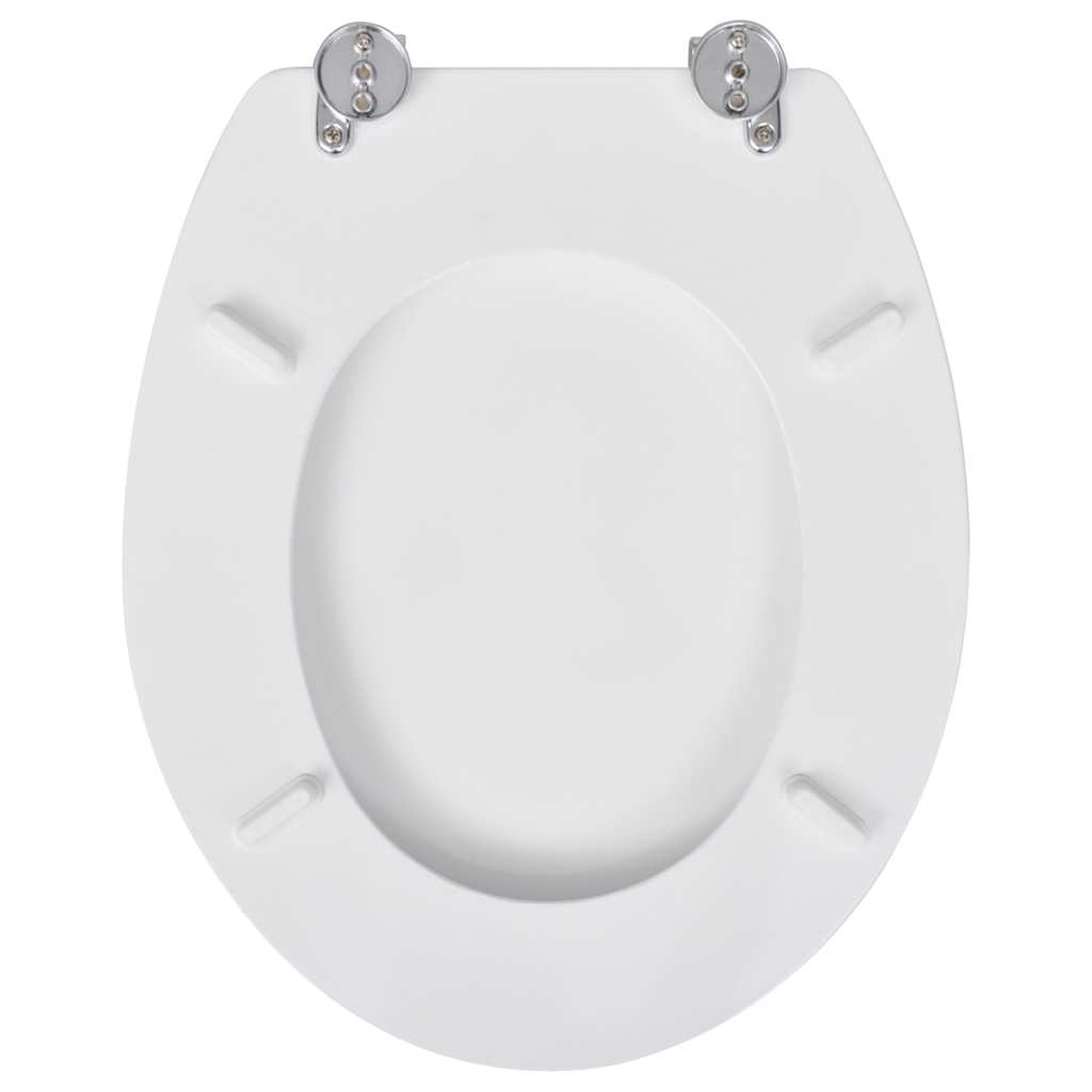 Vidaxl Deska Klozetowa, Prosty Design, Mdf, Biała