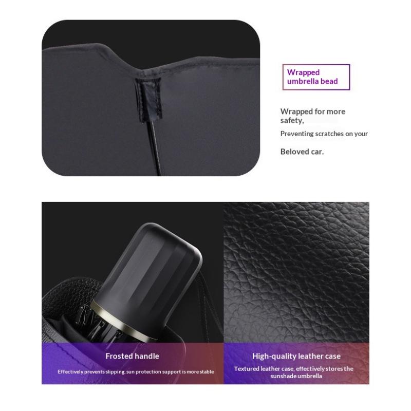 Car Umbrella Windshield Sunshade Foldable UV Block for Front Window Vehicles Sun Heat Shielding for All Sizes