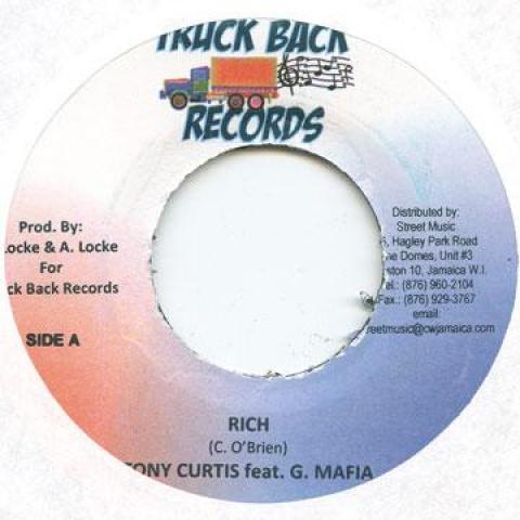 7-дюймовая пластинка TONY CURTIS, G MAFIA - Rich Truck Back 2008 Ямайка Регги, Ска и Даб