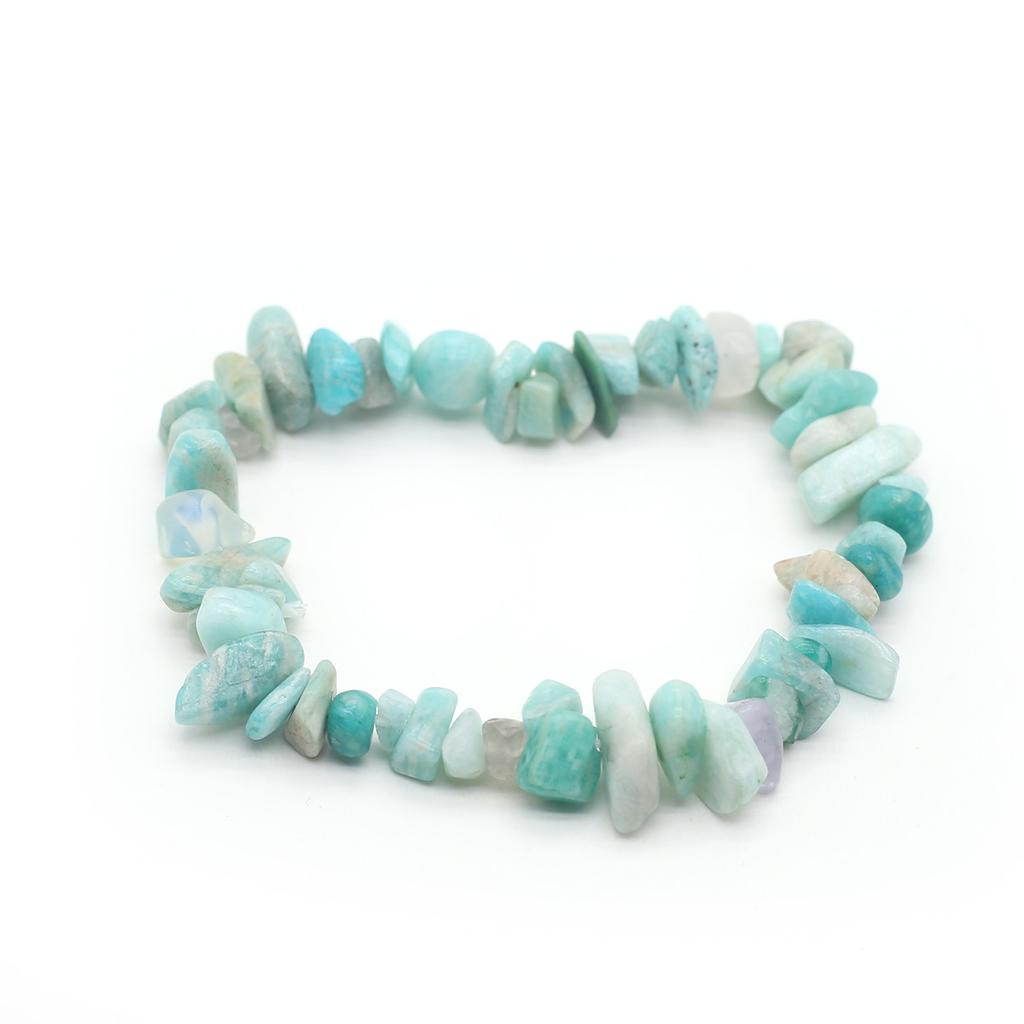 1 шт., браслет из натурального камня, нерегулярный кристалл, аметист, агат, флюорит, синяя бирюза, опал, браслеты для женщин и мужчин, ювелирные изделия 19 см