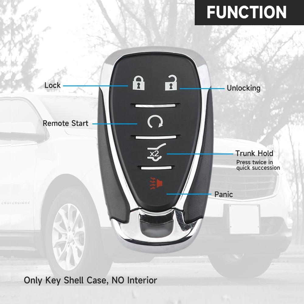Корпус ключа с дистанционным управлением 5 кнопок для Chevrolet Cruze Malibu Camaro Equinox