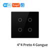 Tuya WiFi Smart Switch 4x4 Brazil Standard 4/6Gang Интеллектуальные сенсорные переключатели работают с Smart Life Alexa Google Assistant
