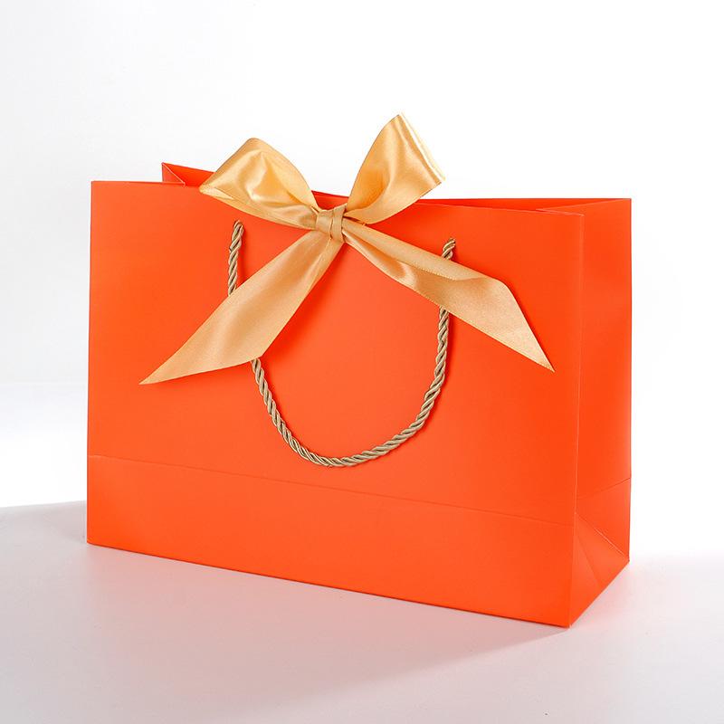 1 шт. Подарочный пакет Многоцветный подарочный бумажный пакет для пижам одежды Крафт-бумага Книги Бант Лента Портативный с ручкой