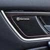 JBIW9 Car Styling 3D Metal alloy Speaker Audio Stickers Badge Emblem Decal For Skoda Fibia 2 Superb Octavia 2 MK2 FL A5 2009 2010