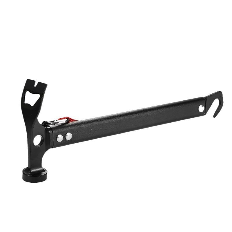 1 шт. уличный молоток с рукояткой из алюминиевого сплава, экстрактор колышков для навеса, молоток для колышков для кемпинговой палатки, многофункциональный молоток для альпинизма и кемпинга