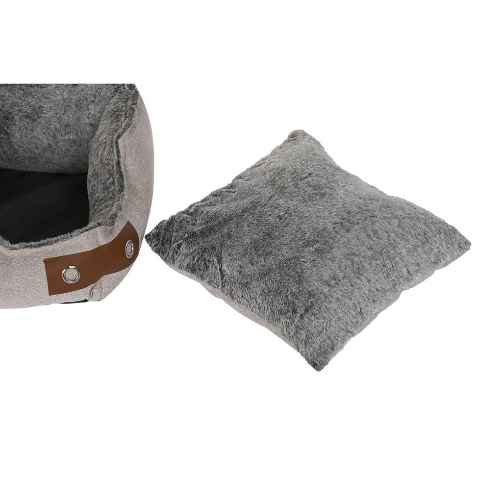 Кровать для питомца DKD Home Decor Коричневый Бежевый Темно-синий 60 x 60 x 20 см