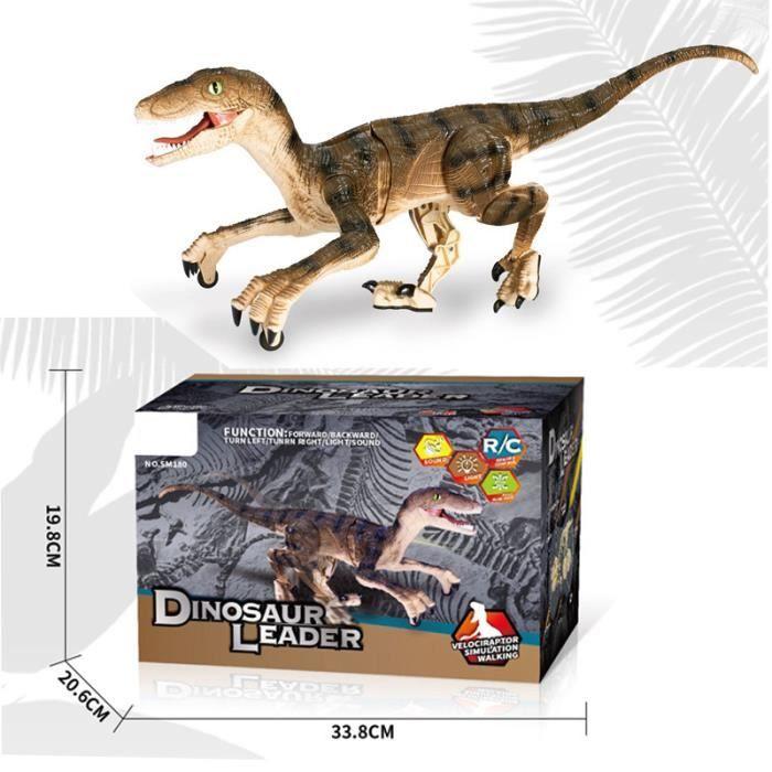 Remote-controlled Electric Simulation Dinosaur Toy - ROKOO - Brown - Indoor - Unisex - 3 Years - Batteries