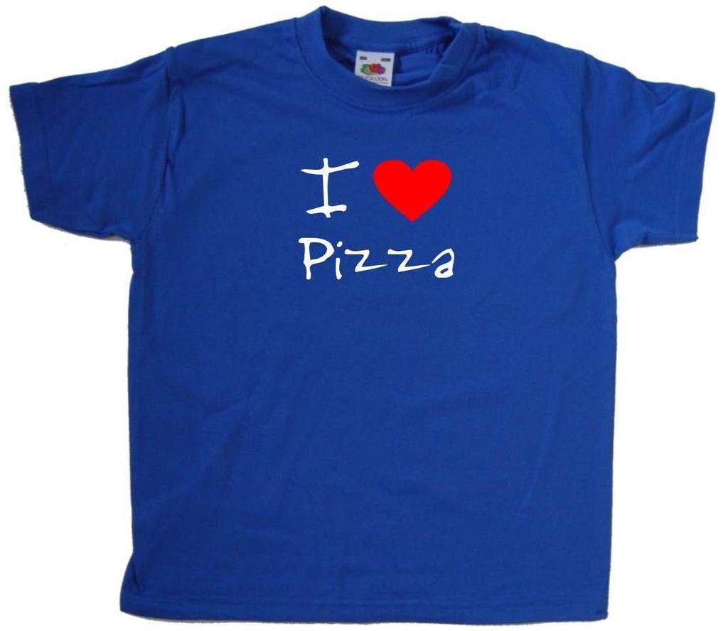 I Love Heart Pizza Kids T-Shirt