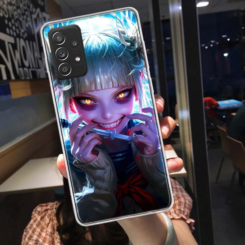 Чехол для телефона с аниме Химико Тога для Samsung A54 A57 A37 A17 A14 A15 A12 A24 A34 A55 A35 A25 A52S A07 A05S A04S A22 A32 A72 Galaxy N