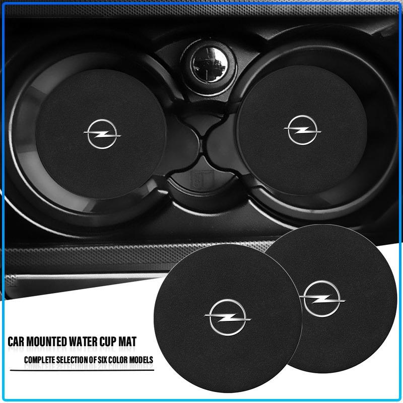 Car Styling Auto Coaster Water Cup Slot Non-Slip Mat Pad For Opel Astra H G Corsa Insignia Astra Antara Meriva Zafira Interior