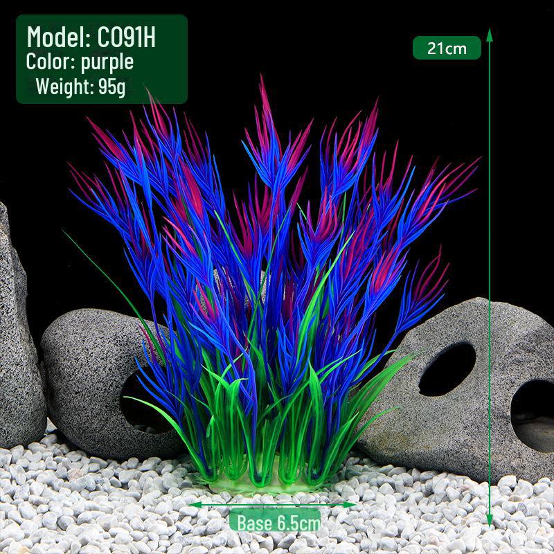 Fish Tank Décor: Plastic Simulation Aquarium Plants, Mid-View CO Series