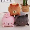 30X20cm Cute Bear Rabbit Dog Cat Plush Zoo Animal Plush Pillow Soft Plushie Peluche Doll Kids Birthday Gift Bed Decor