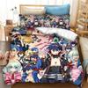 Comfortable Anime Print Duvet Cover Set With Duvet Cover And Pillowcases Twin Full Queen King Sizes For Adults And Kids