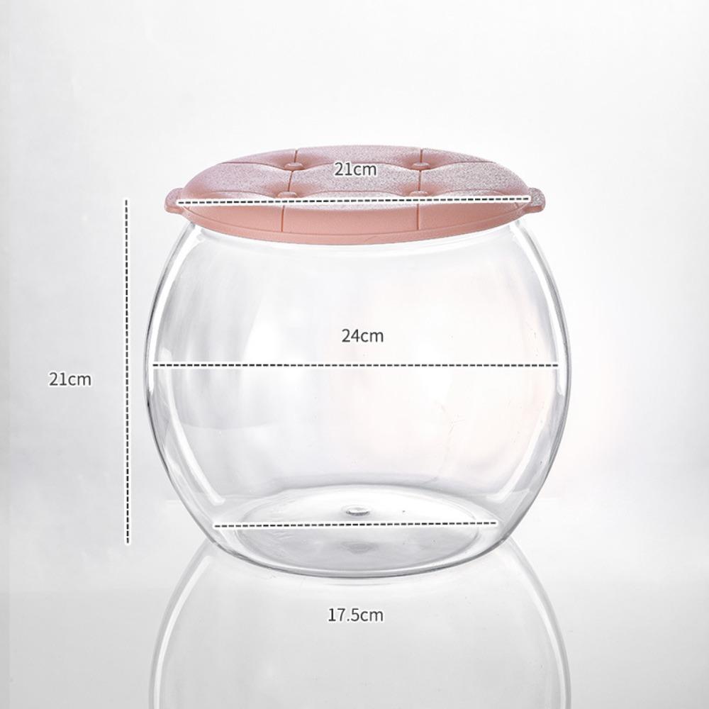 Portable Storage Box Stool Transparent Children Storage Bench Plastic Round Stool Living Room